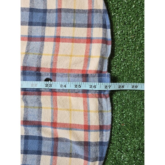 L.L.Bean Scotch Plaid Flannel Button Up Shirt (Women's M) - Picture 9 of 14